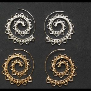 Big, bold, beautiful tribal design new earrings!